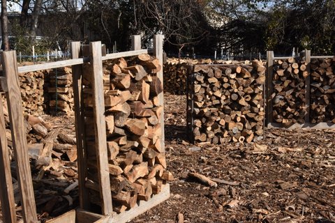Racks of Firewood